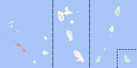 Range map of Alsophis rufiventris